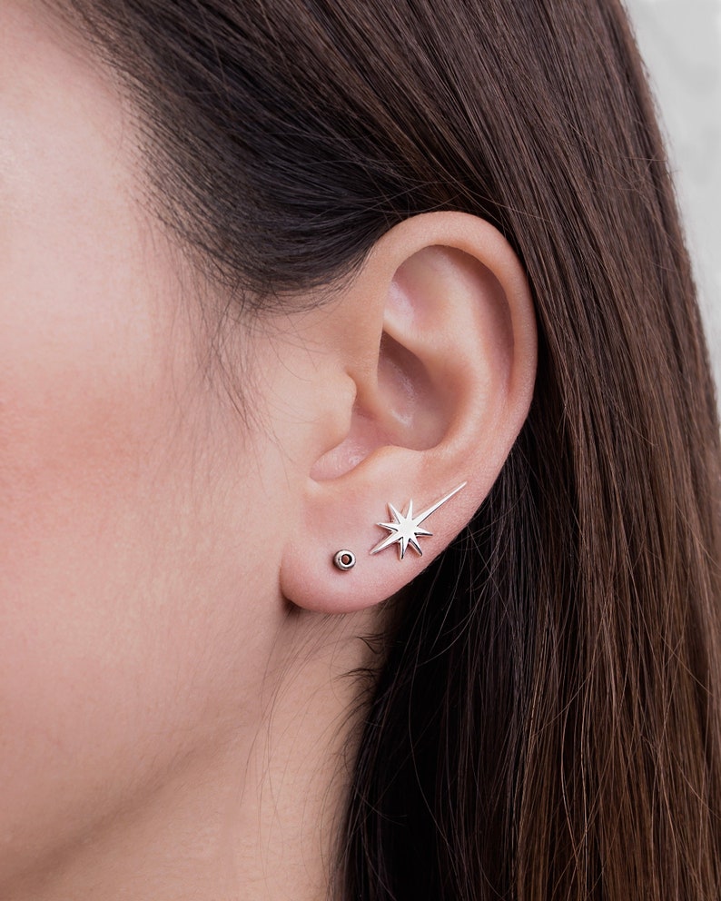 Falling Star Ear Crawlers Gold Ear Climbers- Perfect Gif for Her