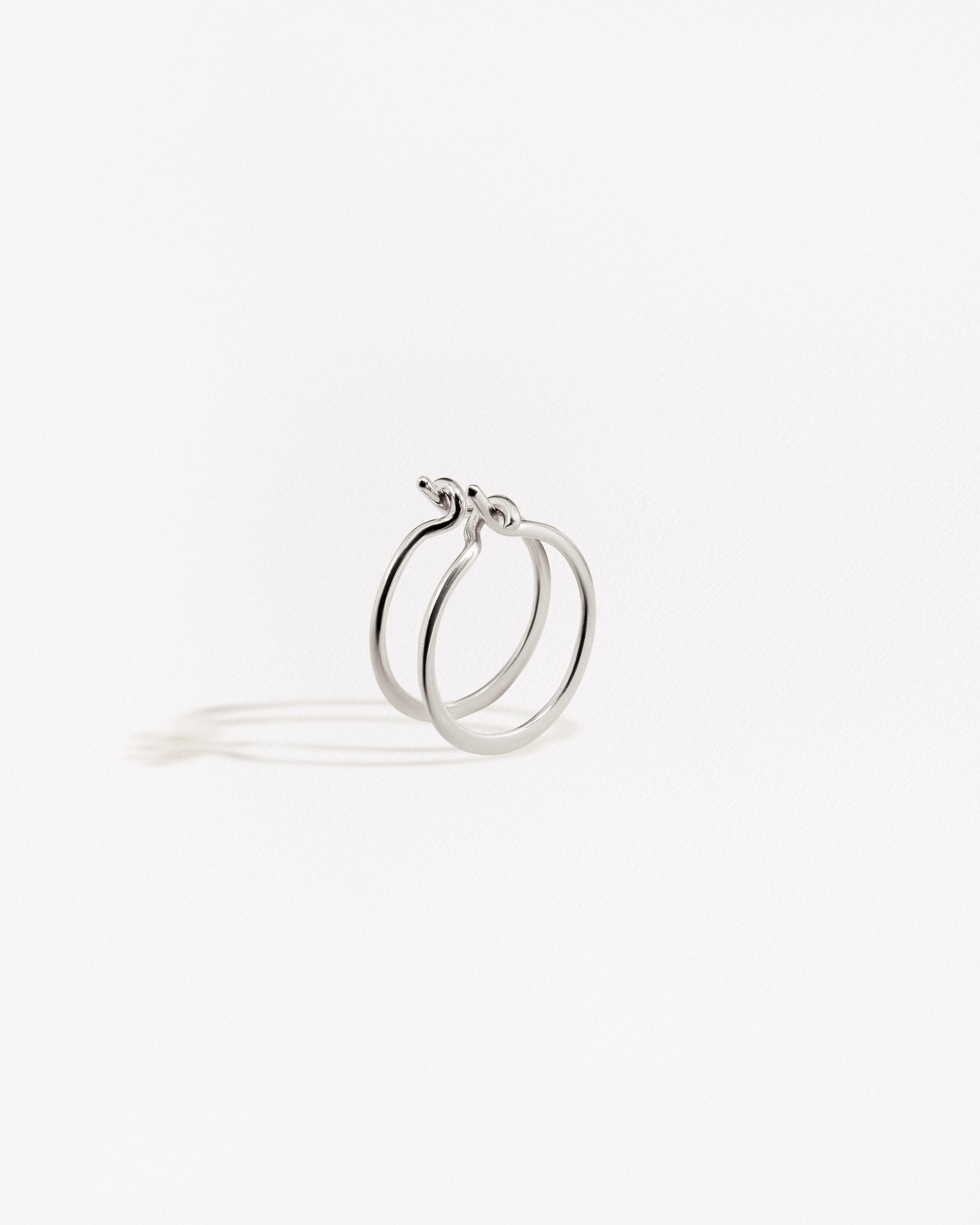 Orecchini A Cerchio Piccoli In Argento 925 Con Zirconi E Opale - Placcato Oro Bianco/Giallo/Rosa - Diametro 13mm