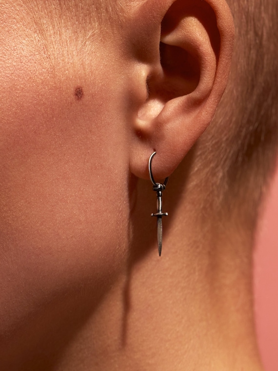 dagger hoop earrings dagger hoop earrings