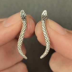 Snake Ear Cuff Earrings- Animal Earrings - Edgy Streetwear Jewelry