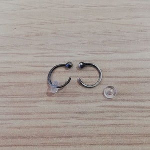 Rubber Backs - Replacement Earring Backs - Replacement Parts Silver Earring Back