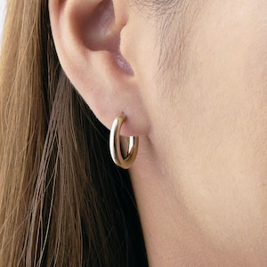 Huggie Hoops Handmade Dainty Earrings - Gold Hoop Earrings