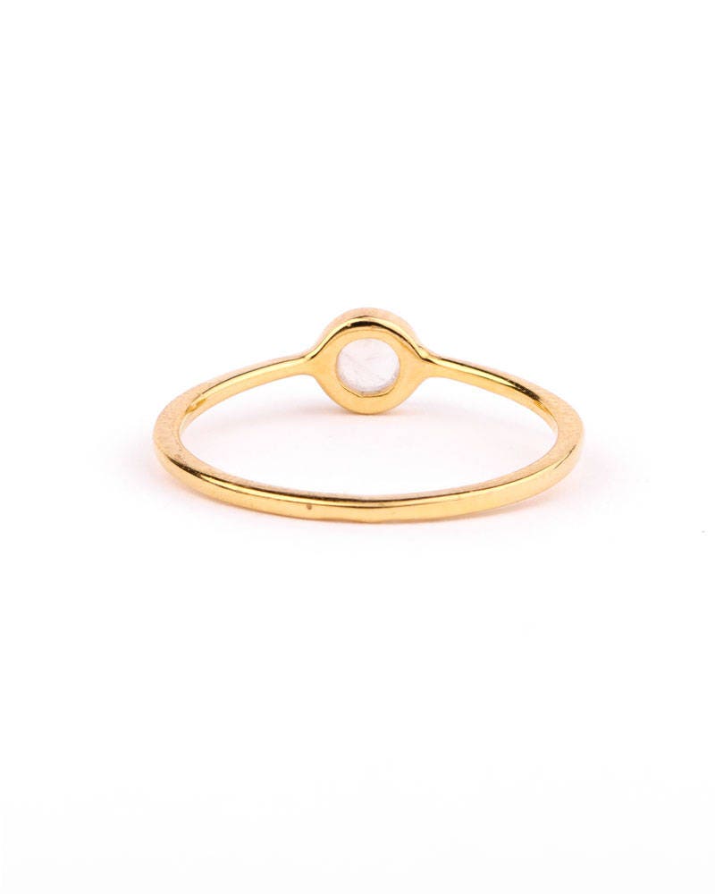 Moonstone Ring Silver Handmade Jewelry Gold Vermeil Ring | Etsy UK