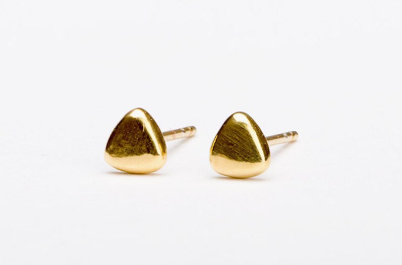 Dainty Triangle Stud Earrings | Geometric Earrings | Stud Earrings | Triangle Earrings | Triangle Stud Earrings