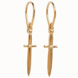 Dangle Dagger Earrings - Sword Man Grunge Earring