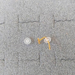 Rubber Backs - Replacement Earring Backs - Replacement Parts Silver Earring Back