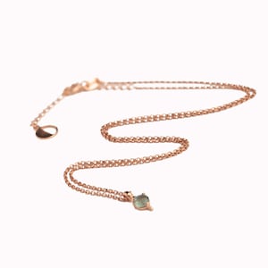 Delicate Labradorite Necklace: 24k Gold Plated Layering Necklace