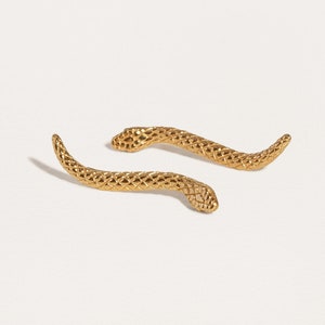 Snake Ear Cuff Earrings- Animal Earrings - Edgy Streetwear Jewelry