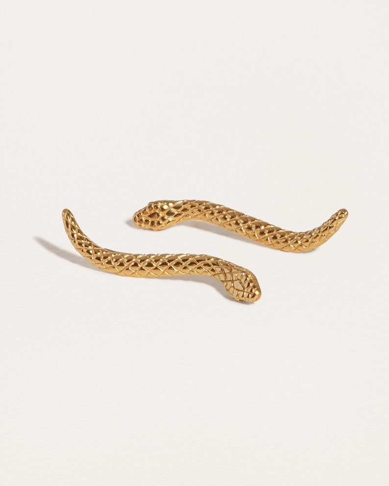 Snake Ear Cuff Earrings- Animal Earrings - Edgy Streetwear Jewelry