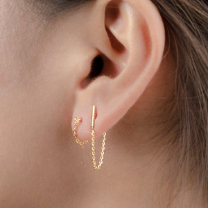 Helix Earring Sterling Silver - Small Gold Hoop