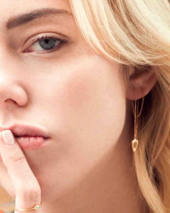 string through earrings