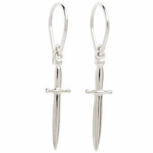 Dangle Dagger Earrings - Sword Man Grunge Earring