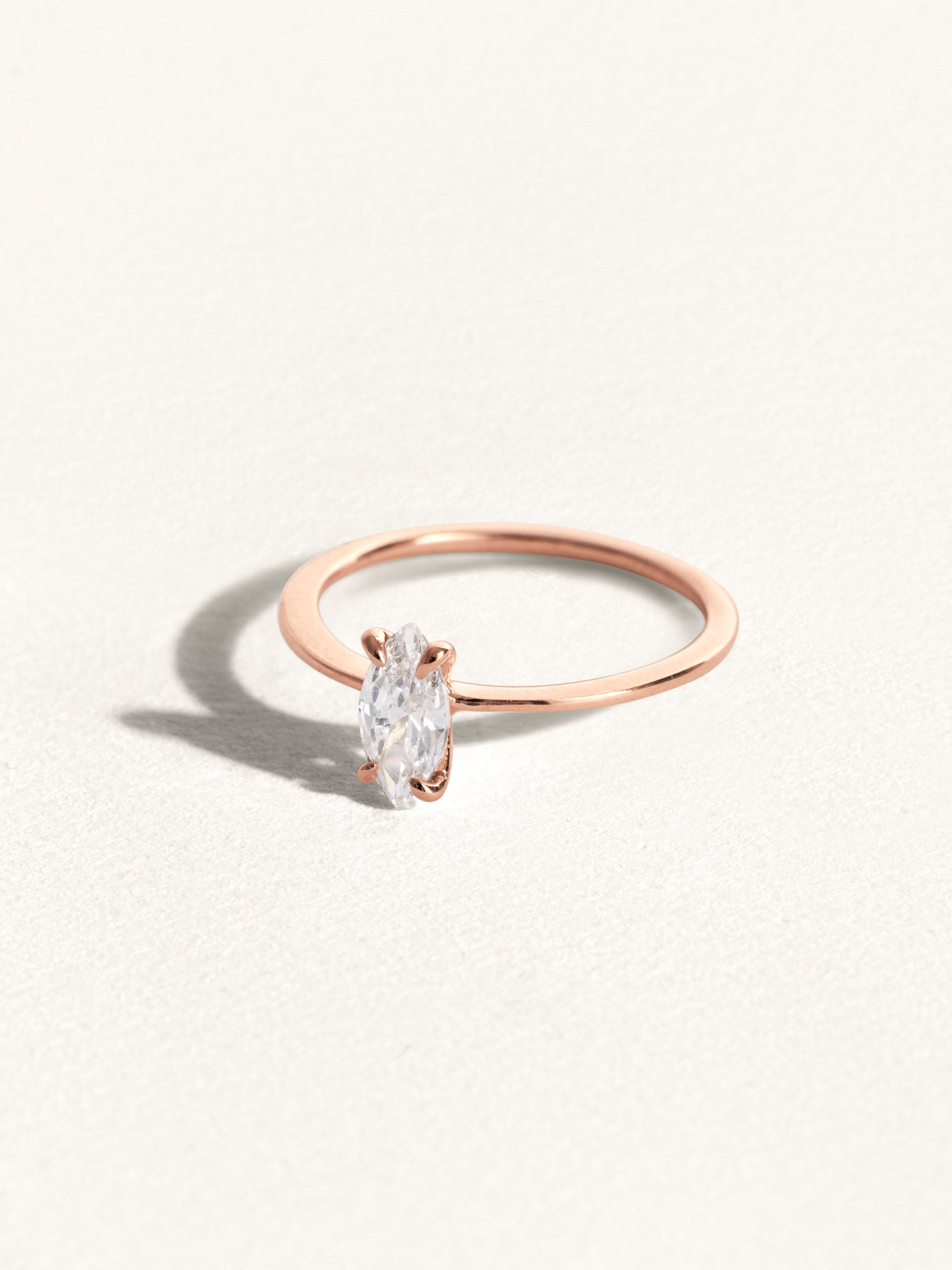 Promise Ring Hand-finished Marquise Gemstone Gold Vermeil - Etsy 海外輸入商品 8uede Rama gold L Ring/ リング