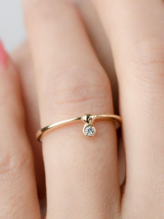 Anillos de oro minimalistas hotsell