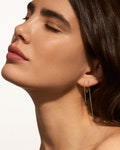Threader Earrings Gold - Unique Dainty Earrings - Drop Earrings - Rose Gold Earrings CHE023