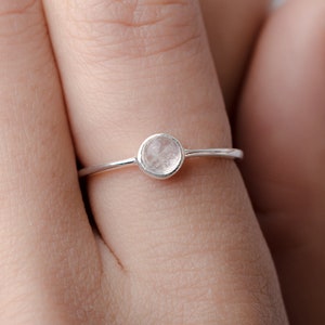 Moonstone Ring Silver - Handmade Jewelry- Gold Vermeil Ring - Bridesmaids Gift