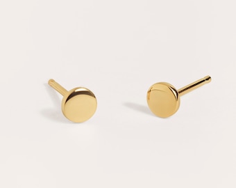 Zierliche süße Goldohrstecker für minimalistische Schmuckliebhaber – Geschenk unter 20 – Ohrringe mit zweitem Loch – STD007