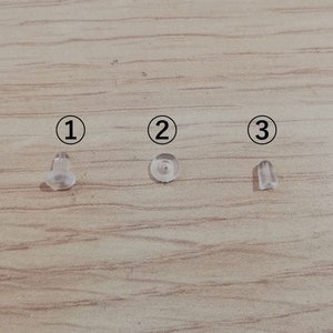 Rubber Backs - Replacement Earring Backs - Replacement Parts Silver Earring Back