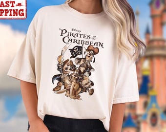 Comfort Colors Pirates of The Caribbean Disneyworld Mickey Pirates Shirt, Mickey Pirates T Shirt, Mickey Caribbean Shirt, Disneyland Pirate