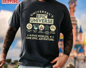 Comfort Colors Epic Universe / Family Universe Park Trip 2025 Shirt, Orlando Park Epic Universe Tee, WDW Family Vacation Shirt, Disney Trip