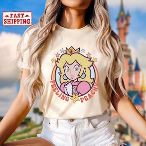 Mario Princess Girls Shirt, Princess Peach Mario Shirt, Princess Peach T-Shirt, Super Mario Shirt, Mario Group Birthday