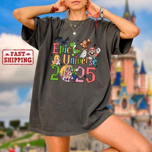 Comfort Colors Epic Universe Shirt, Orlando Park Epic Universe Shirt, Super Mario T-Shirt, How To Train Your Dragon Shirt, Magic Kingdom Tee