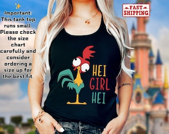 Hei Girl Hei Tank Top, Princess Moana Tank Top, Disney Birthday Girl Shirt, Princess Birthday Trip, Princess Besties Tank Tee, Birthday Girl
