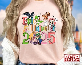 Epic Universe T-shirt, Family Universe Park Trip 2025 Shirt, Orlando Park Epic Universe Tee, WDW Family Vacation Shirt, Disney Trip Shirt