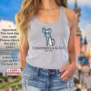 Disney Cinderella Tank Top, Princess Cinderella Tank Tee, Cinderella & Co Est 1950 Shirt, Cinderella Glass Slipper Tank Tee