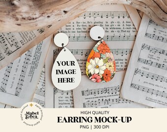 Sublimation Earring Mock-up