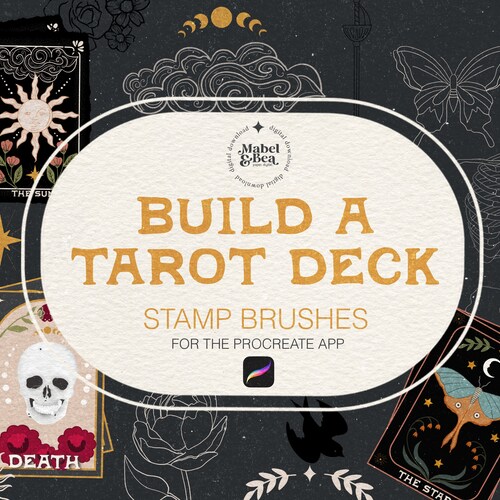 Build a Tarot Deck Stamp Brushes for the Procreate App by Mabel and Bea