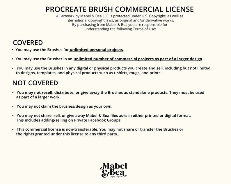 Linocut Texture Brushes for the Procreate App by Mabel and Bea image 10