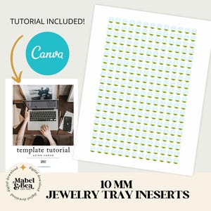 10 mm CANVA VORLAGE, Collage Sheet, Digital Download, Mabel und Bea