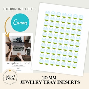 20 mm CANVA VORLAGE, Collage Sheet, Digital Download, Mabel und Bea