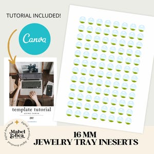 16 mm CANVA VORLAGE, Collage Sheet, Digital Download, Mabel und Bea