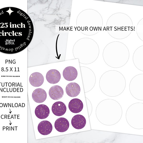 2.25 Button Template - Etsy