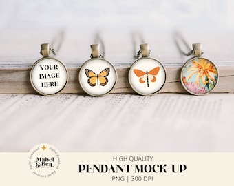 Bronze Pendants Mock-up by Mabel and Bea