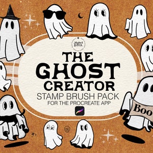 The Ghost Creator Stamp Brushes for the Procreate App by Mabel and Bea