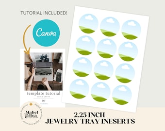 2.25 inch CANVA TEMPLATE, Collage Sheet, Digital Download, Mabel and Bea