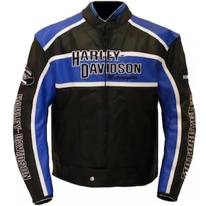 Vintage Harley Davidson Cowhide Leather Motorcycle Jacket