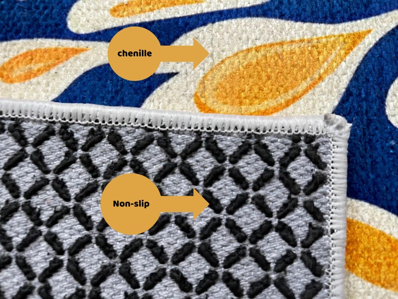 Legend of Zelda Rug: Modern Blue Runner Rug, Non-Slip image 6