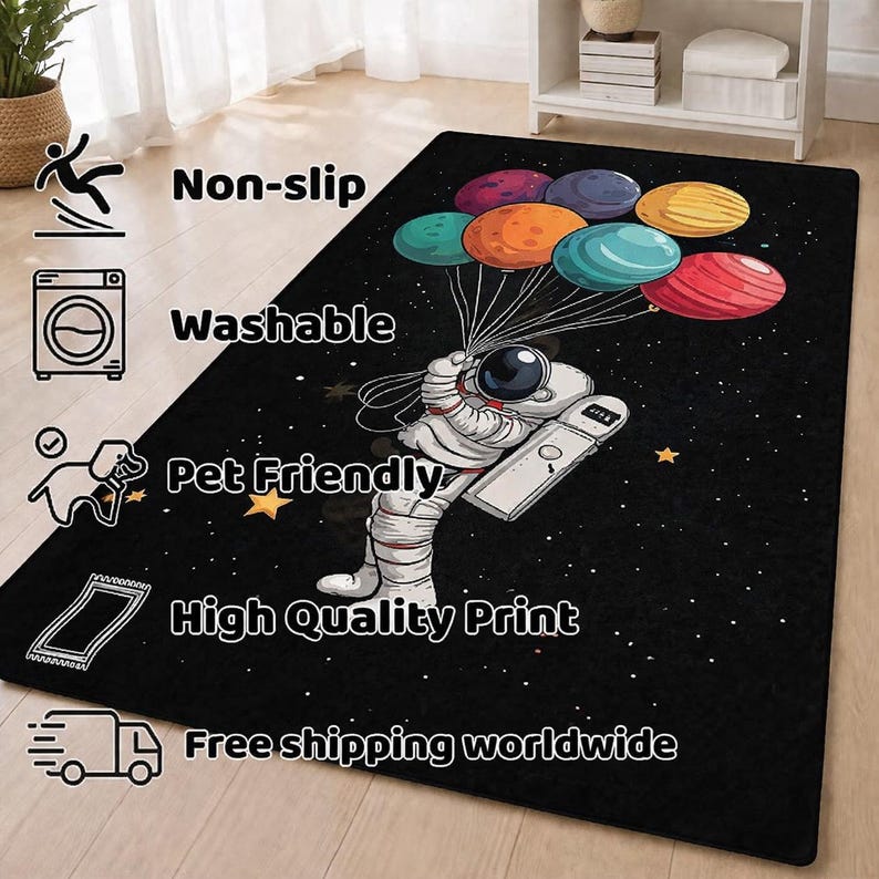 Legend of Zelda Rug: Modern Blue Runner Rug, Non-Slip image 4