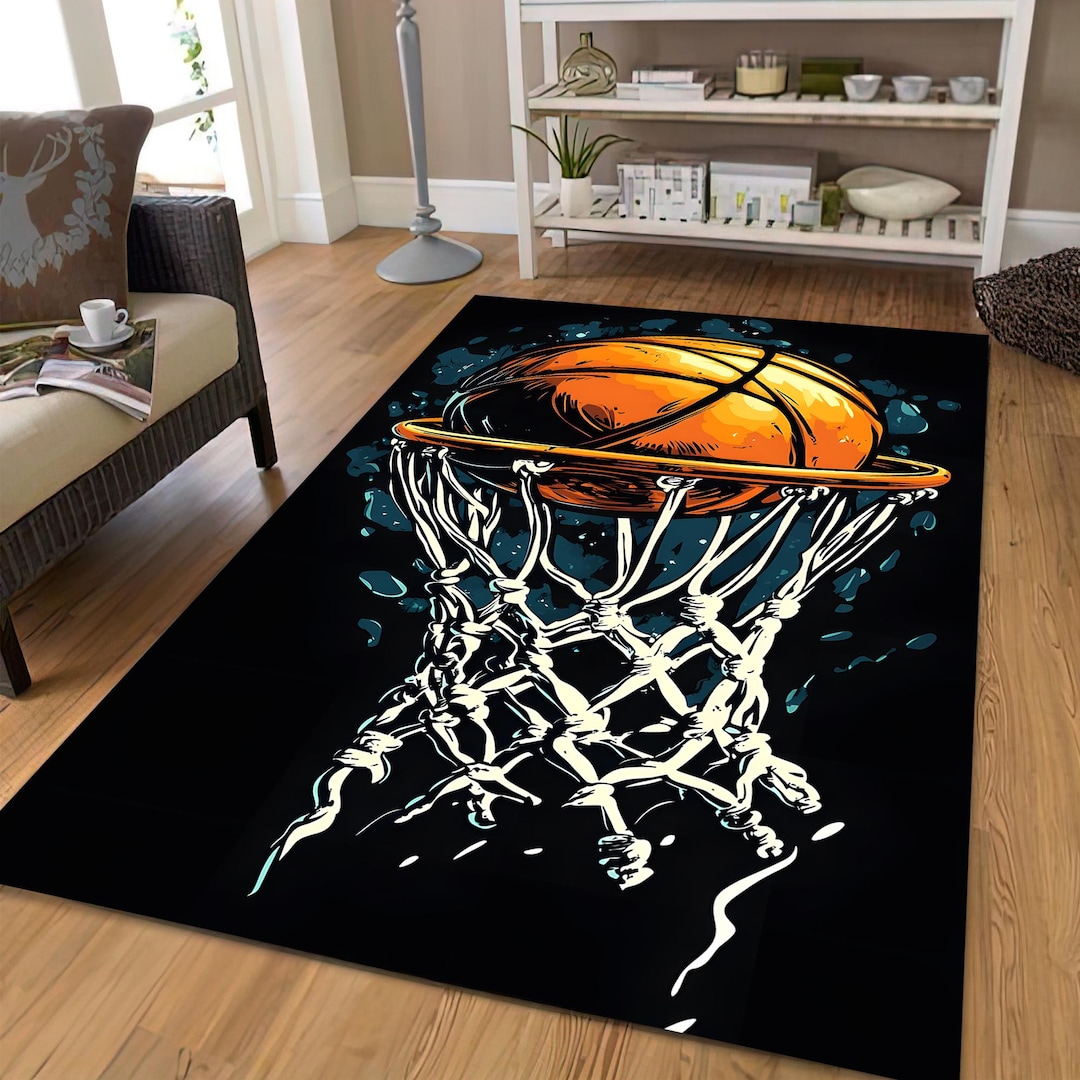 Tapis de basket-ball, décoration sur le thème du sport, oeuvre d