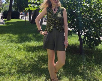 Boho Strickoberteil, Strand Cover Up Top, leichtes Sommer Tank, Resort Wear Top, Schiere Strickoberteil, Urlaubs Outfit, Handgefertigtes Boho Top