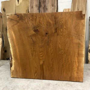 Live Edge White Oak Wood Slab / Figured Oak/Kiln Dried Figured Oak Dining Table