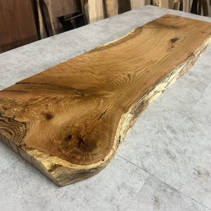 Live Edge Oak Wood Slab/Solid Oak/Kiln Dried Oak Table Material/Rustic Oak Slab