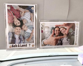 Car Picture Holder For Sun Visor – Acrylic Magnetic 2.36''X3