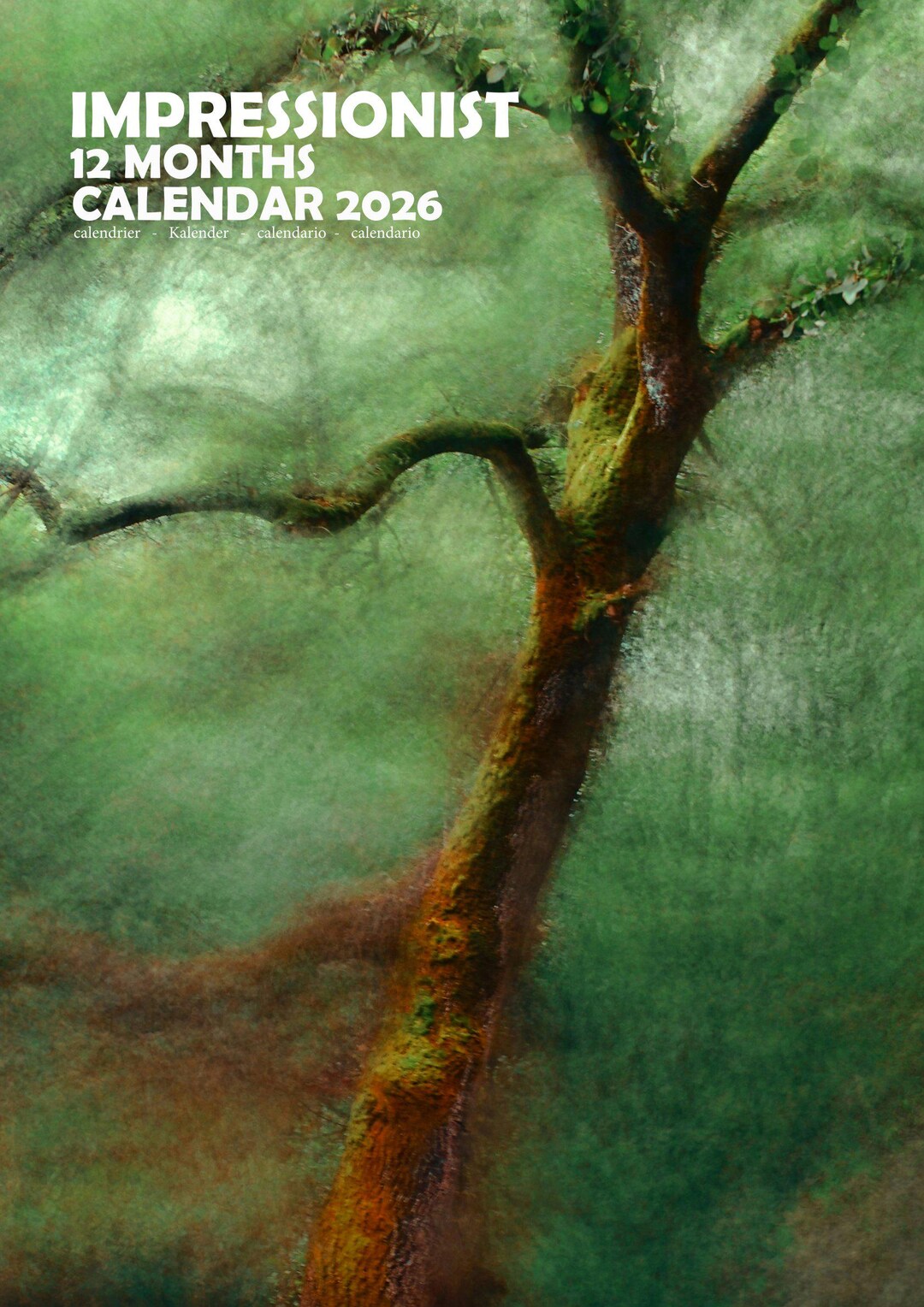 Impressionist 2026 A3 Calendar (M) Etsy