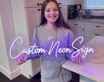 Insegna al neon personalizzata, insegna al neon con nome, decorazioni per la casa, decorazioni murali al neon, insegna al neon per camera da letto, insegna personalizzata, insegna luminosa al neon, insegna al neon a LED