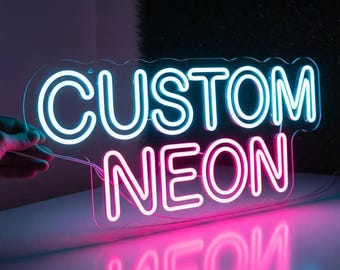 Insegna al neon personalizzata, insegna al neon con nome, insegna luminosa a LED al neon, decorazioni al neon per la casa, insegna da appendere al muro, decorazioni estetiche per la stanza, insegna al neon personalizzata